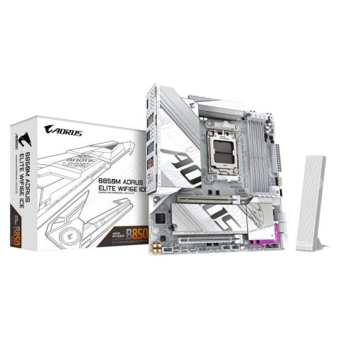 Płyta główna GIGA B850M AORUS ELITE WF6E ICE AM5 DDR5 µATX Gigabyte