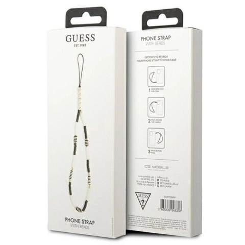 Zawieszka Guess Heishi Beads - czarno-biała Guess