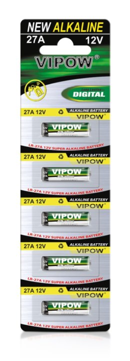 Baterie alkaliczne VIPOW LR27A 5szt/bl. Vipow