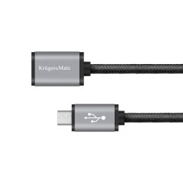 Kabel USB - micro USB gniazdo-wtyk 1.0m Kruger&Matz Kruger&Matz