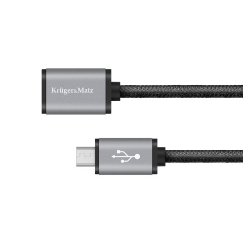Kabel USB - micro USB gniazdo-wtyk 1.0m Kruger&Matz Kruger&Matz
