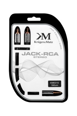 Kabel wtyk jack 3.5 - 2RCA stereo 1.8m Kruger&Matz Kruger&Matz
