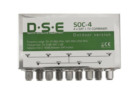 Sumator RTV/SAT x4 DIGITSAT DQTC-104 zew LP