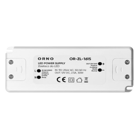 Zasilacz do LED 12VDC 30W, IP20 Orno