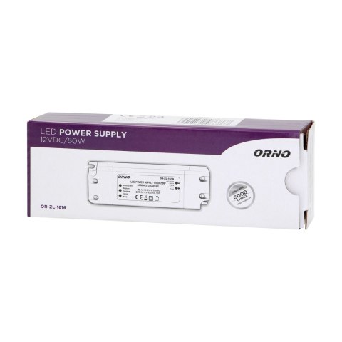 Zasilacz do LED 12VDC 50W, IP20 Orno