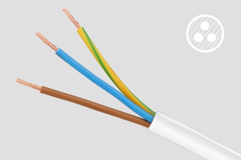 Przedłużacz sieciowy Rebel 3 gniazda + 2 gniazda USB z wyłacznikiem - 5m Rebel