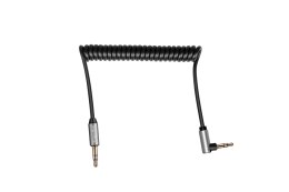 Kabel jack 3.5 kątowy - jack 3.5 prosty sprężynka Kruger&Matz Basic Kruger&Matz