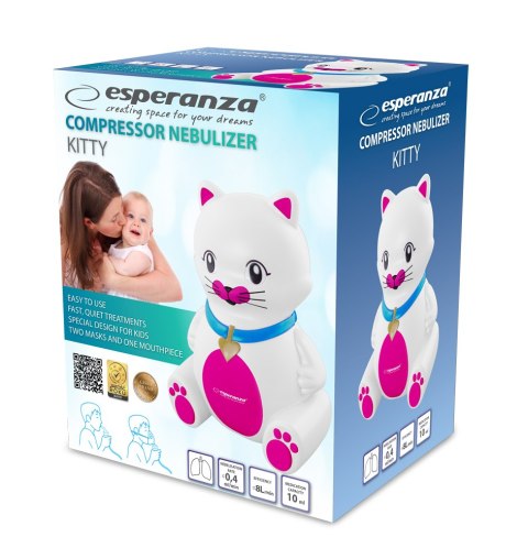 ECN003 Esperanza inhalator/nebulizator kompresorowy kitty Esperanza