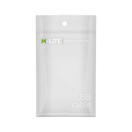 Kabel USB - micro USB M-Life nylon czarny 1m M-LIFE