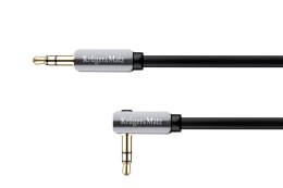 Kabel wtyk kątowy - wtyk prosty jack 3.5 stereo 1.0m Kruger&Matz Kruger&Matz