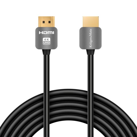 Kabel HDMI - HDMI wtyk-wtyk (A-A) 3.0m Kruger&Matz 4K Kruger&Matz