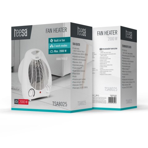 Termowentylator Teesa (1000 W, 2000 W) Teesa