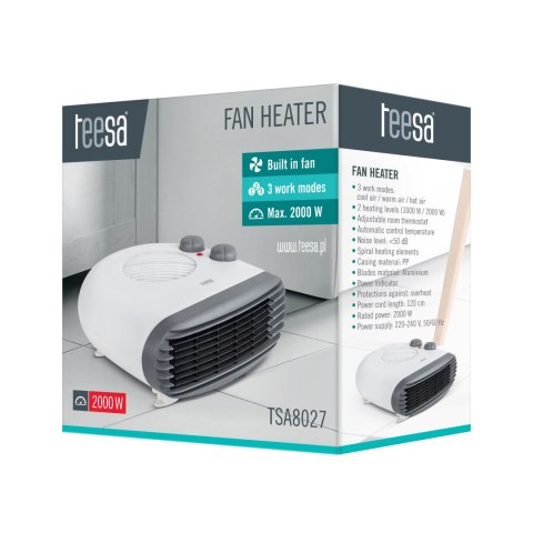 Termowentylator Teesa (1000 W, 2000 W) Teesa