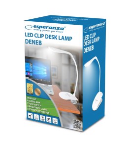 ELD104W Esperanza lampka biurkowa led deneb biała Esperanza