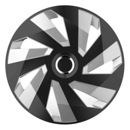 Kołpak samochodowy czarno srebrny vector rc 16