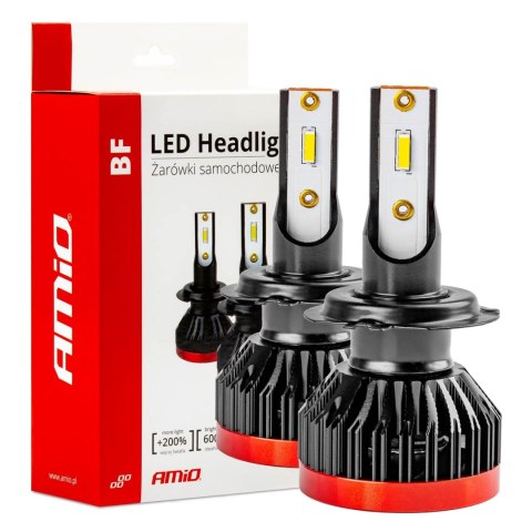 Żarówki samochodowe led seria bf h7 6000k canbus amio-02242 AMiO