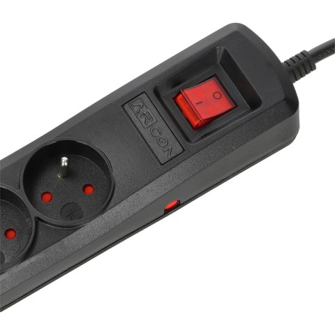 Listwa zasilająca R5 5g 3m czarna ARcon Armac