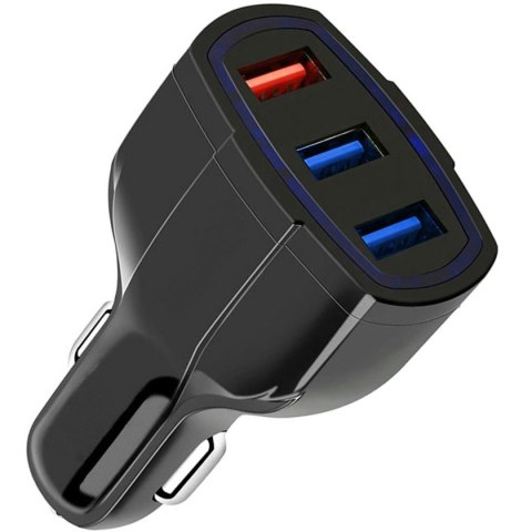 PLS34F Ładowarka sam. qc 3.0 3xusb black ATL