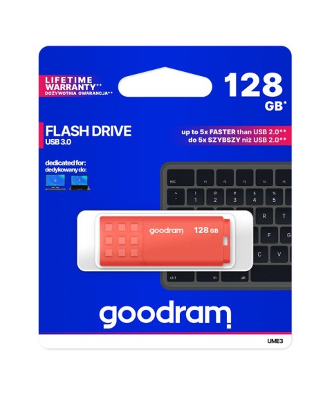 Pendrive Goodram USB 3.2 128GB pomarańczowy Goodram