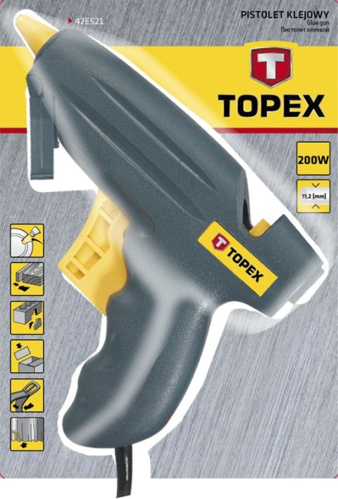 Pistolet klejowy 11 mm, 200W TOPEX