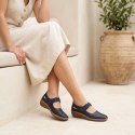 Półbuty skórzane Rieker W RKR139 granatowe Rieker