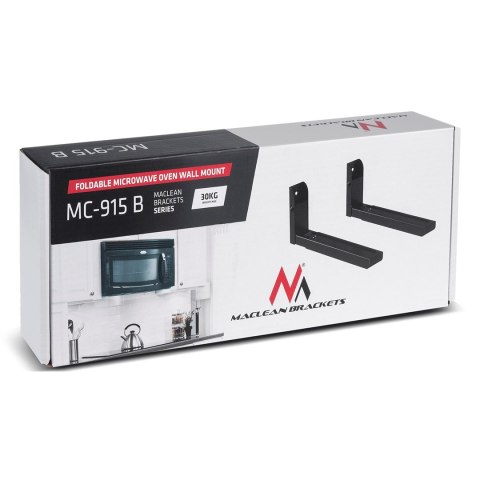 MACLEAN UCHWYT DO KUCHENKI MIKROFALOWEJ CZARNY MC-915B Maclean