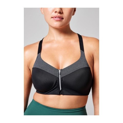 Stanik treningowy CASALL Front Zip Sports Bra szary Casall