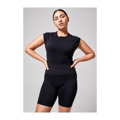 Koszulka CASALL Seamless Graphical Rib Tee czarny Casall