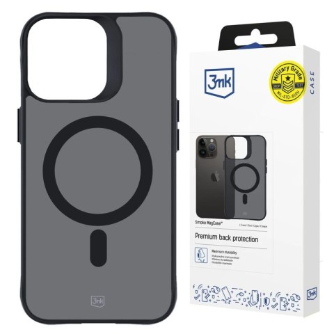 Etui 3mk Smoke MagCase z MagSafe na iPhone 15 Pro - półprzezroczyste 3mk Protection