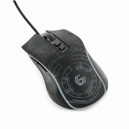 GEMBIRD GAMINGOWA MYSZ Z PODŚWIETLENIEM RGB USB, CZARNA Gembird