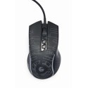 GEMBIRD GAMINGOWA MYSZ Z PODŚWIETLENIEM RGB USB, CZARNA Gembird