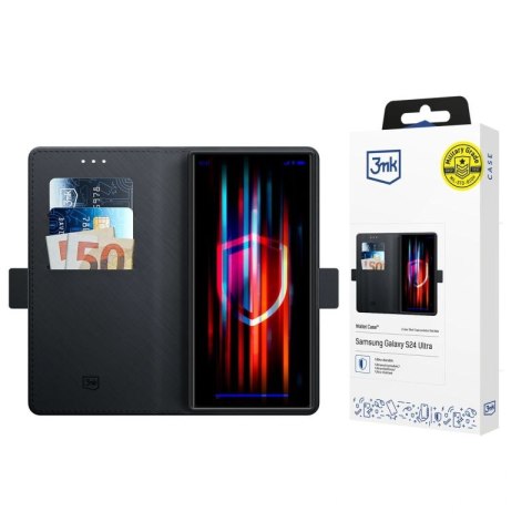 Etui z klapką 3mk Wallet Case na Samsung Galaxy S24 Ultra - czarne 3mk Protection