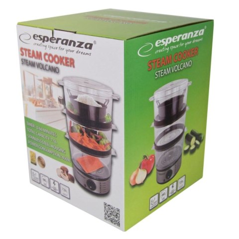 Parowar Esperanza STEAM VOLCANO EKG009 (7 litrów; kolor przeźroczysty) Esperanza