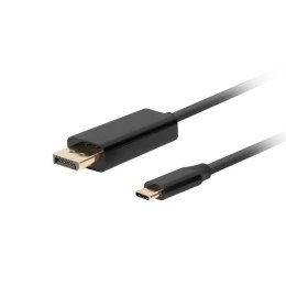 LANBERG KABEL USB-C(M)->DISPLAYPORT(M) 1M 4K 60HZ CZARNY CA-CMDP-10CU-0010-BK Lanberg