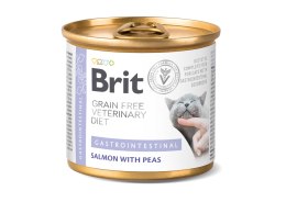 Brit Grain Free Veterinary Diet Cat Gastrointestinal Łosoś I Groszek 200g Brit veterinary