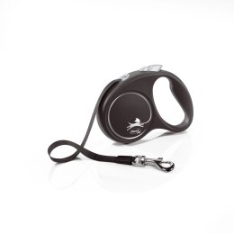 Flexi Smycz Black Design L Taśma 5m Do 50kg Czarna Flexi