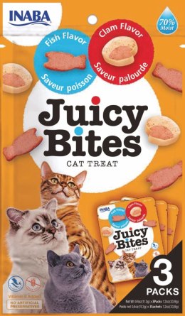 INABA Ciao Juicy Bites Ryba I Małże 3x11,3g INABA