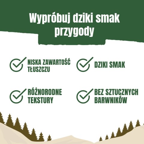 Purini Adventuros Nuggets Karma dla psów Dziki Smak Dzika 90g ADVENTUROS