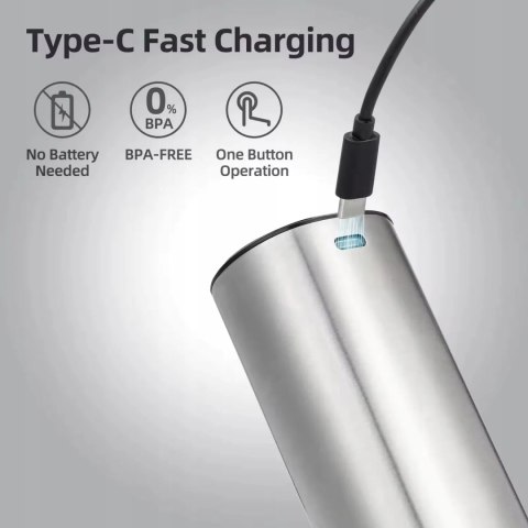 Elektryczny młynek do pieprzu soli przypraw Promis MP36 akumulatorowy ładowanie USB Promis
