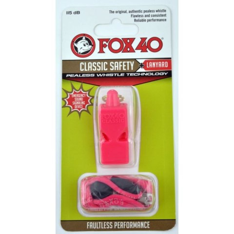 Gwizdek FOX Classic + sznurek 9903-0408 różowy Fox