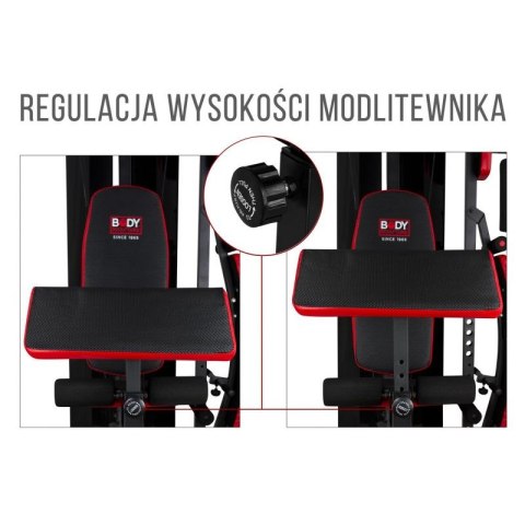 Atlas z ławką multigym PRO BMG 4700, stos 66kg Body Sculpture