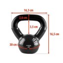 Kettlebell żeliwny Black HMS KNV04 HMS