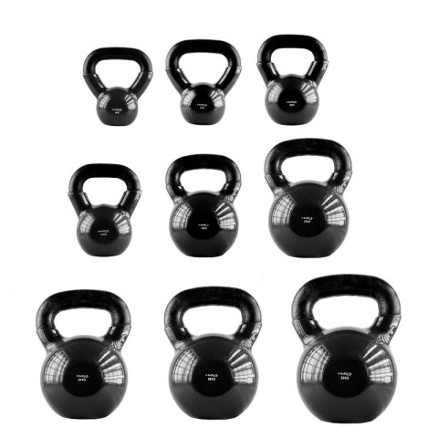Kettlebell żeliwny Black HMS KNV04 HMS