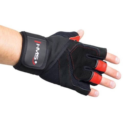 Rękawice na siłownię Black/Red HMS RST01 r.L HMS