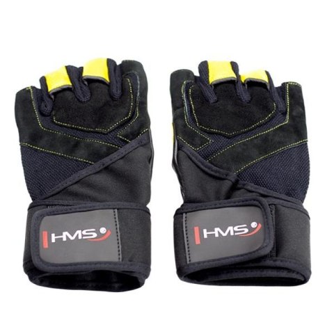 Rękawice na siłownię Black/Yellow HMS RST01 r.XL HMS