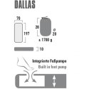 Materac High Peak Dallas 197x70x10 41032 High Peak