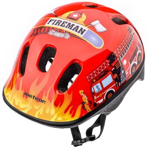 Kask rowerowy Meteor KS06 Firetracker rozm. S 48-52 cm Jr 24837 Meteor
