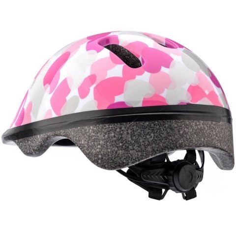 Kask rowerowy Meteor KS06 Hearts pink roz XS 44-48cm Jr 24818 Meteor