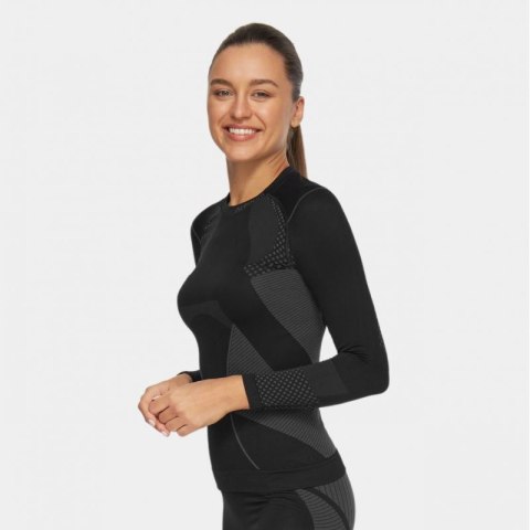 Koszulka termoaktywna Alpinus Active Base Layer czarno-szara W GT43180 Alpinus