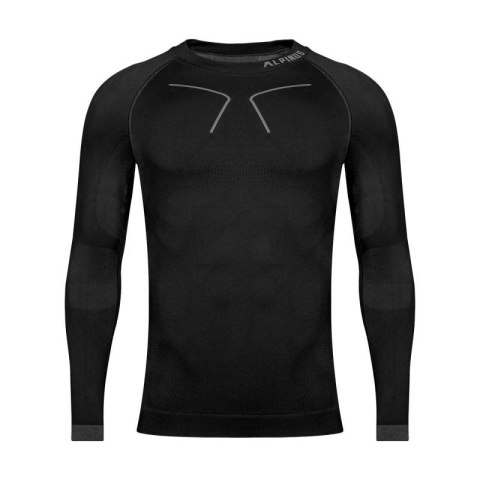 Koszulka termoaktywna Alpinus Tactical Base Layer czarno-szara M GT43219 Alpinus